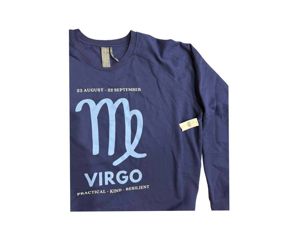 Anthropologie Catherine O'Sullivan Zodiac Virgo Graphic Crewneck Sweatshirt - Picture 2 of 3